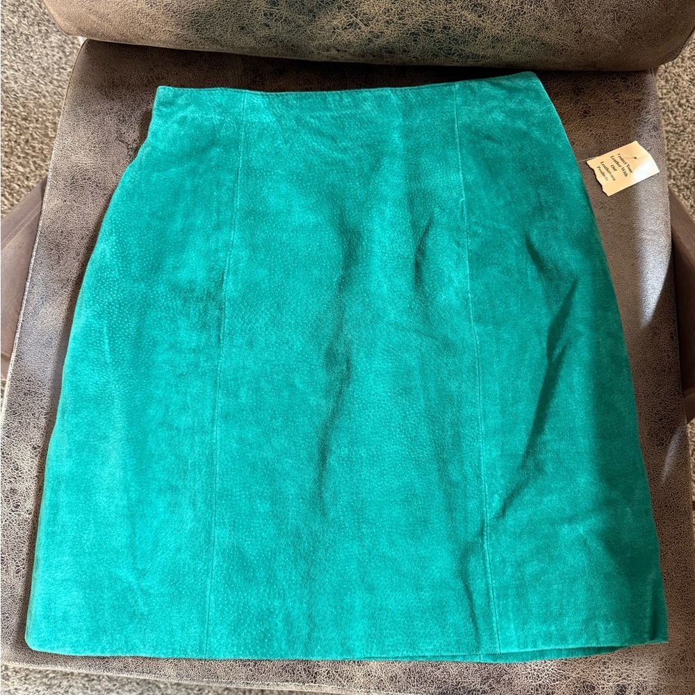 Wilson’s leather Vibrant Teal Skirt